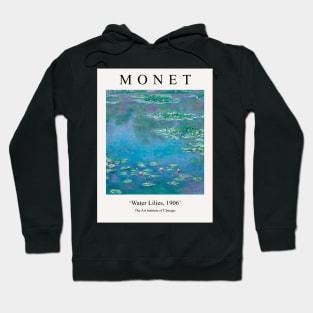 Claude Monet Blue Water Lilies 1906 Painting Hoodie